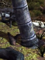 Helpless cuties, ancient monsters and nothing but huge dicks taking charge of petite holes! You almost get the feeling there's some ancient evil 